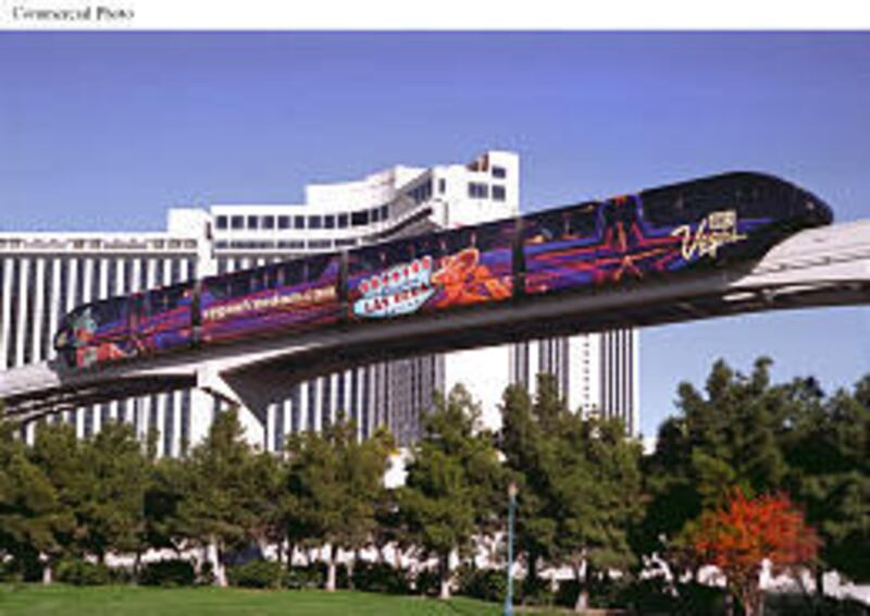 The $650 million Las Vegas monorail is to begin passenger service July 15, connecting hotel-casinos along a 3.9-mile Z-shaped route. Plans call for it to eventually be extended to the downtown area and to the airport.