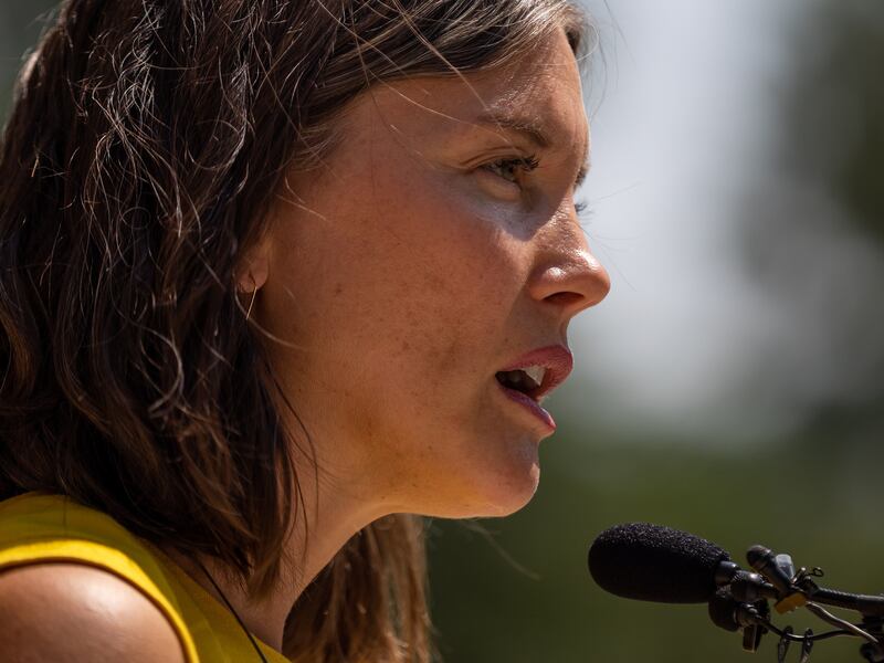 Salt Lake City Mayor Erin Mendenhall speaks about the need for emergency shelter beds.