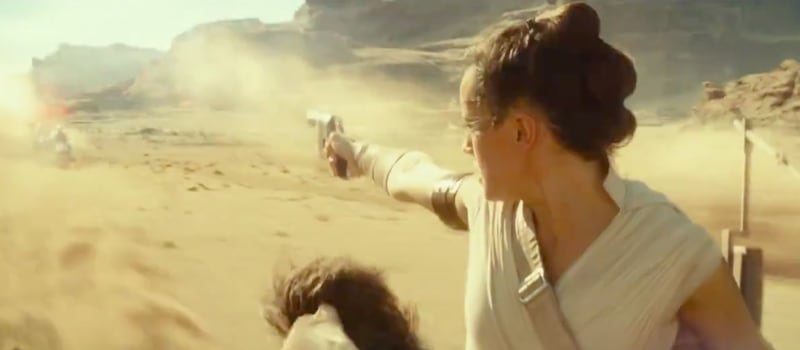 “Star Wars: The Rise of Skywalker” released a new clip Monday from the upcoming film that hints at a action-packed scene from the film.