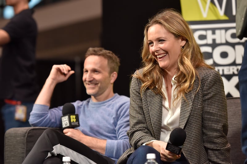 Alicia Silverstone, Breckin Meyer seen on day 3 during the Clueless Reunion Panel at C2E2 at McCormick Place on Sunday, March 24, 2019 in Chicago.