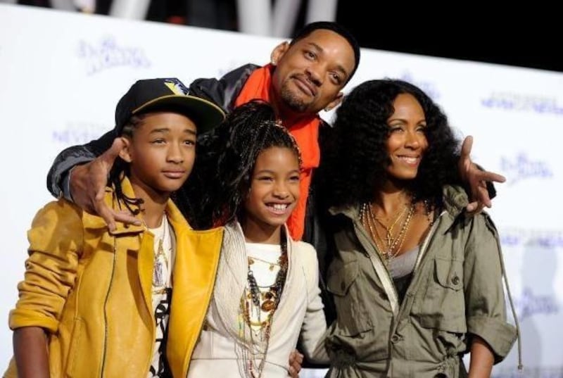 Will, Jaden, Willow and Jada Pinkett Smith