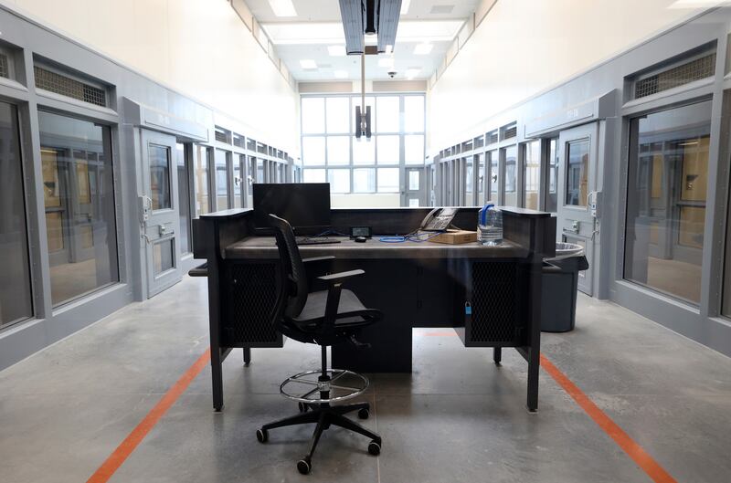 A maximum security unit is pictured in the new Utah State Correctional Facility in Salt Lake City on Thursday, June 30.