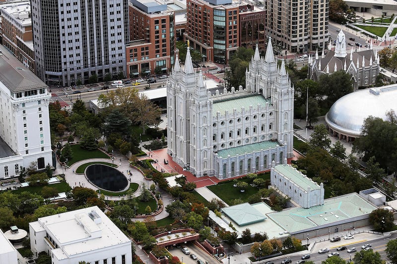 FILE - The Salt Lake Temple is seen on Friday, Sept. 30, 2016.
