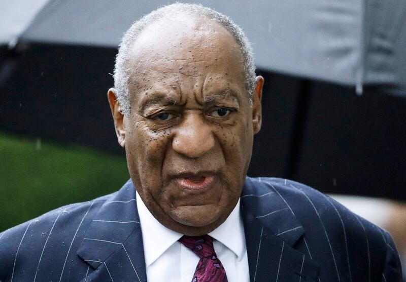 Bill Cosby arrives for a sentencing hearing following his sexual assault conviction at the Montgomery County Courthouse in Norristown Pa.