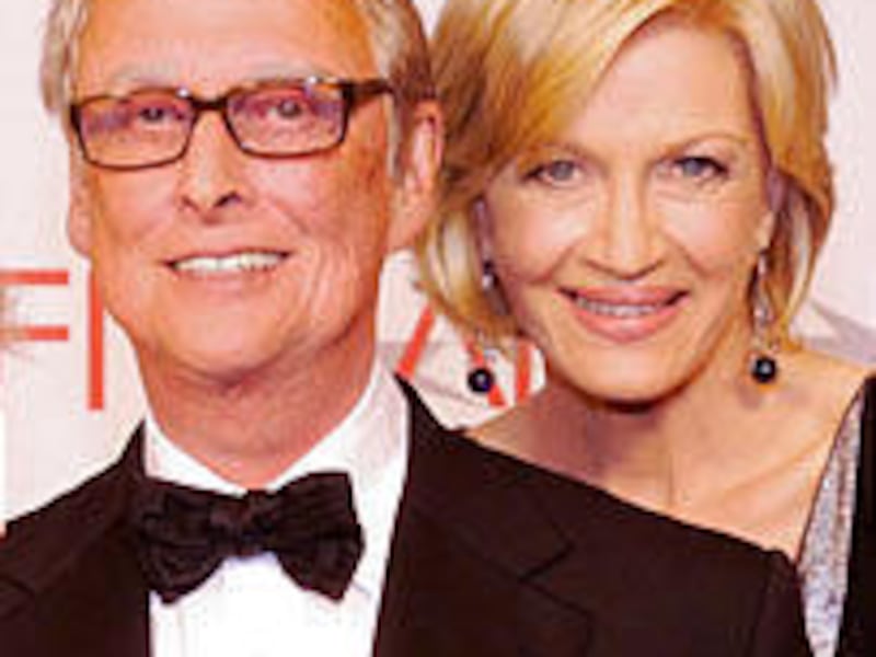 Mike Nichols and his wife, Diane Sawyer