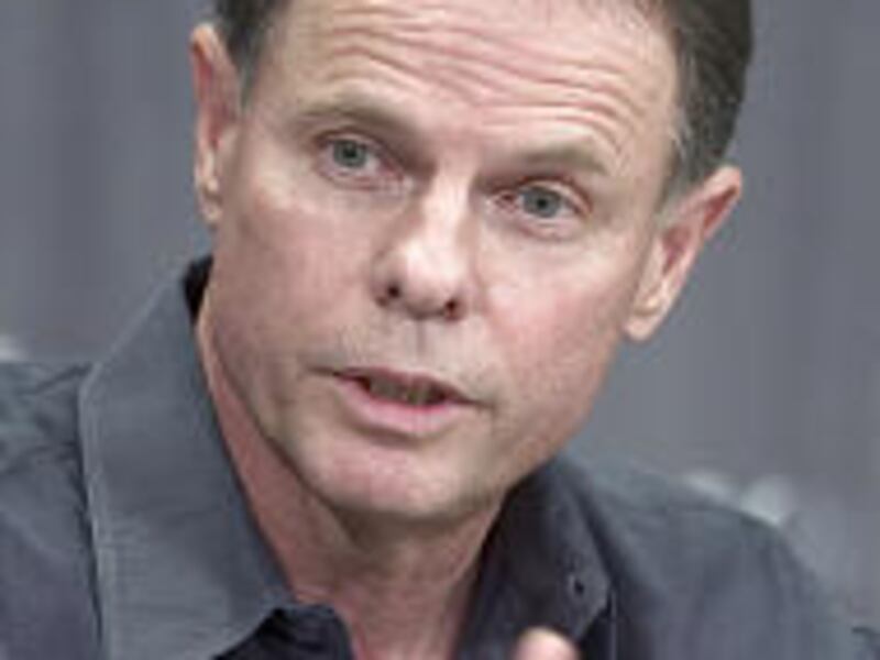 Former Nebraska coach Frank Solich at a press conference last week. He was fired Saturday despite a 58-19 record.