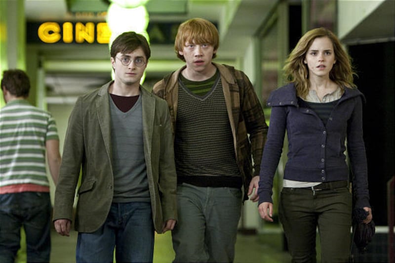 Daniel Radcliffe, Rupert Grint and Emma Watson in "Harry Potter and the Deathly Hallows."