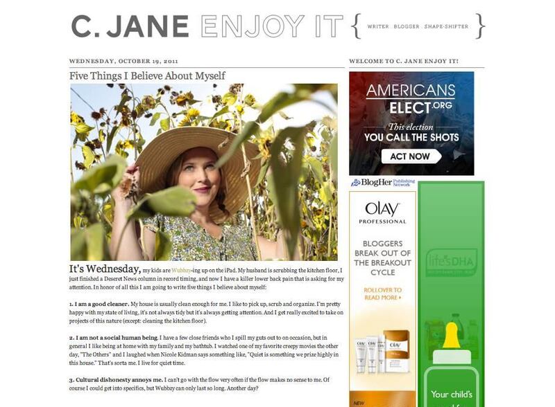 C. Jane Kendrick blogs at blog.cjanerun.com.
