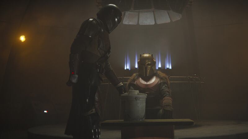 The Mandalorian (Pedro Pascal) in Lucasfilm’s “The Mandalorian.”