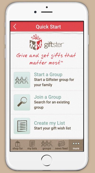 Giftster makes it easy to share everybody's wish lists.