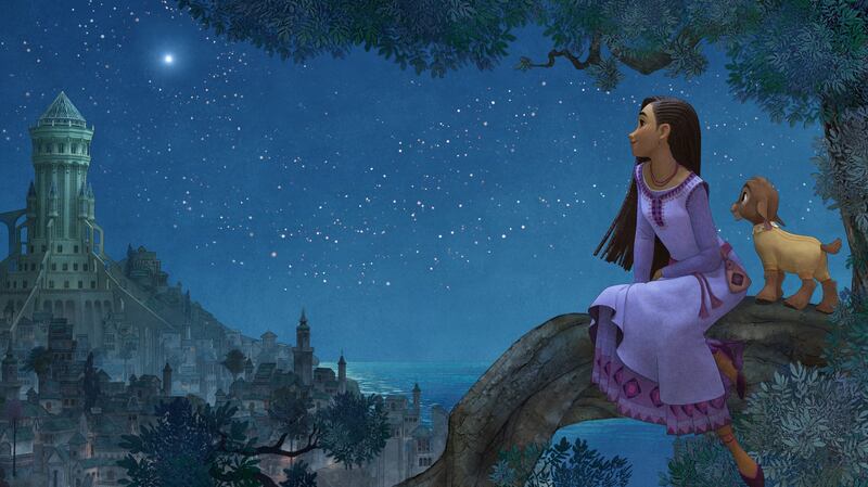 Still from Disney’s latest animated movie “Wish.”