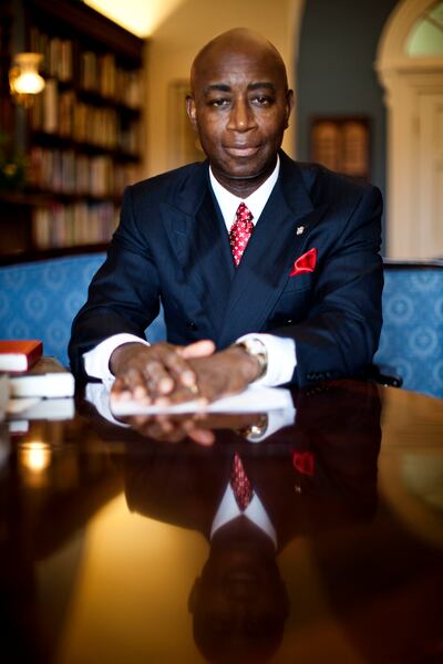 Senate Chaplain Barry Black poses for a portrait in his office on Capital Hill in Washington Friday, July 9, 2010.
