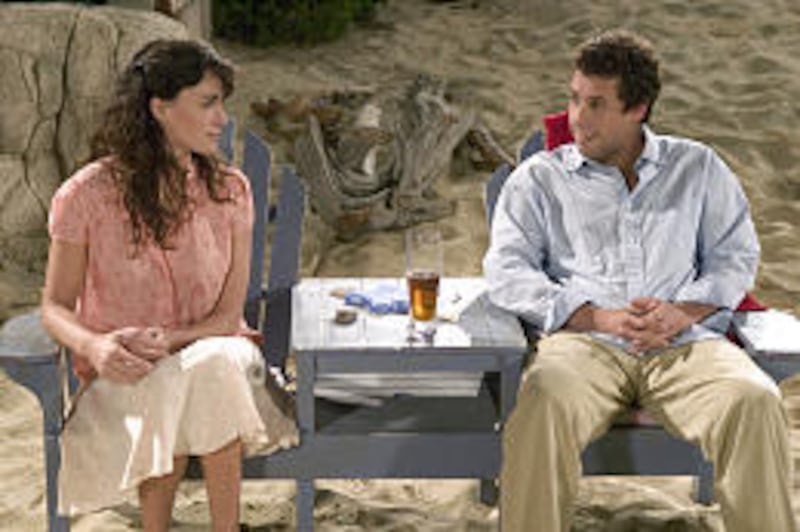 Flor, played by Paz Vega, is a maid who becomes confidante to her employer, John, played by Adam Sandler.