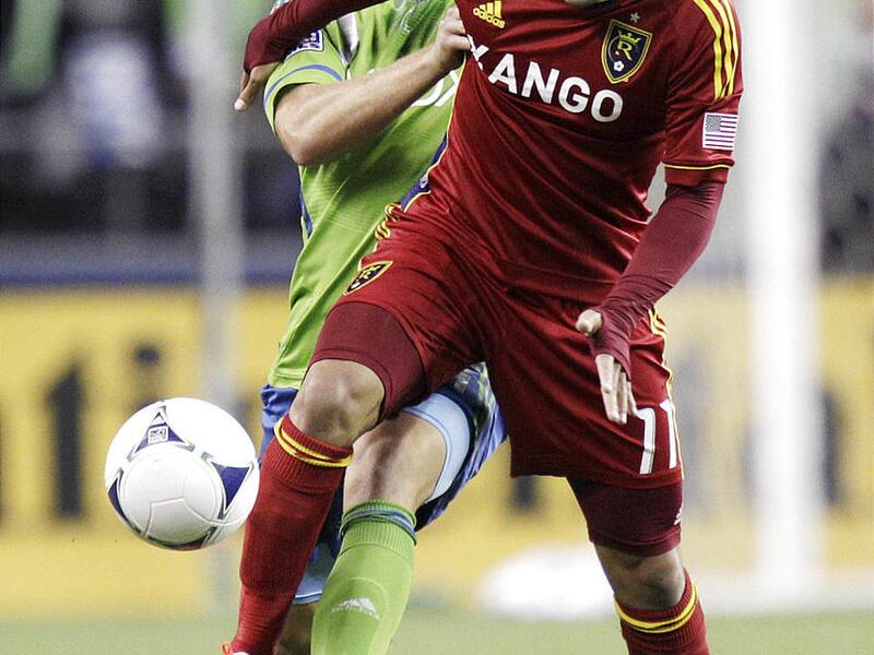 Real Salt Lake's Javier Morales (11) will battle with Osvaldo Alonso in the playoffs.