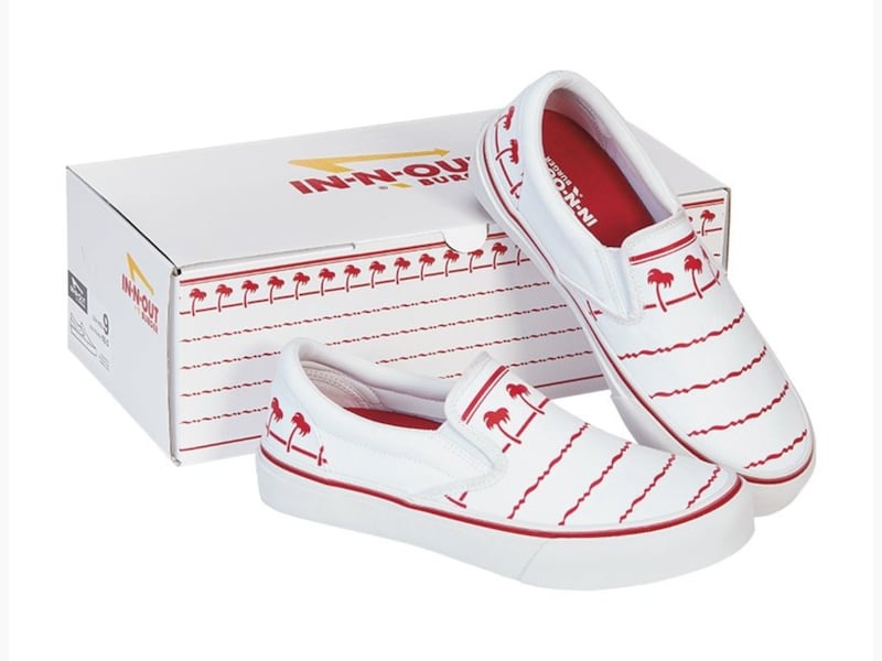 The newly released In-N-Out Burger drink cup shoes.