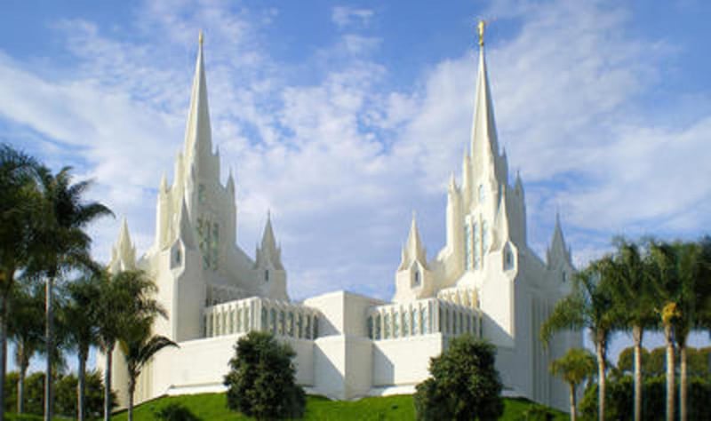 This week, Bryce Harper uploaded a picture of the LDS San Diego temple on Instagram.