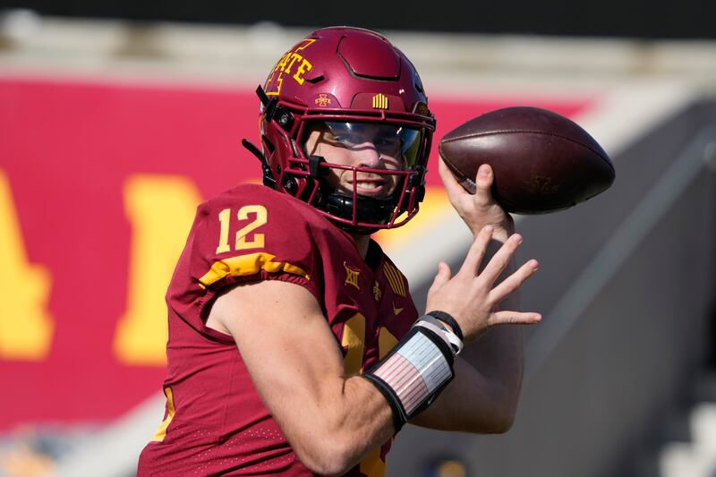 The good news is that Hunter Dekkers returns at QB for the Cyclones. The bad news is he was picked off 14 times last season.