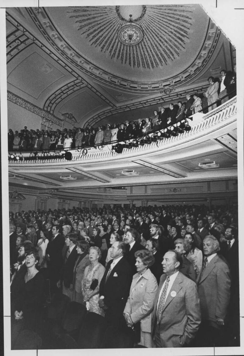 Patrons enjoy a show at the Capitol Theatre, originally known as the Orpheum Theater.