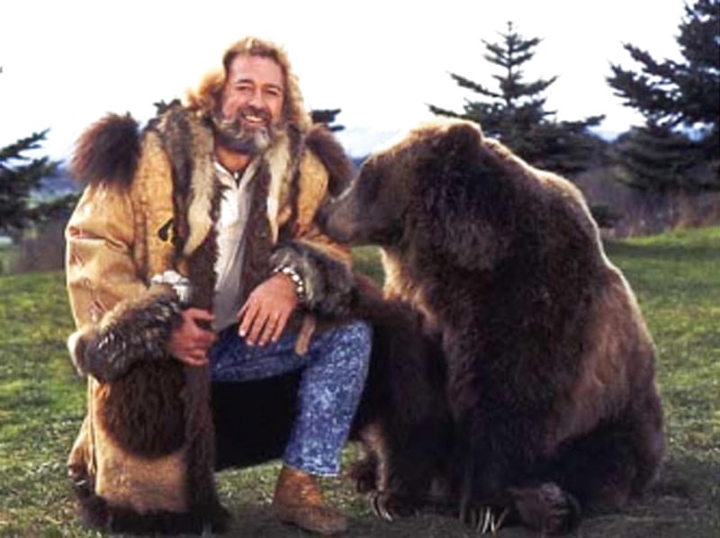 Dan Haggerty in "The Life and Times of Grizzly Adams."