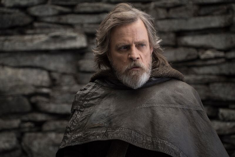 Star Wars: The Last Jedi Luke Skywalker (Mark Hamill) Photo: John Wilson ©2017 Lucasfilm Ltd. All Rights Reserved.