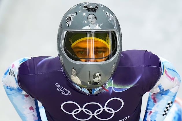 Ukrainian skeleton slider disqualified at Olympics over what's on his helmet
