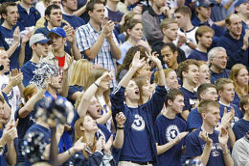 Even though attendance is down in the Marriott Center, BYU still has the third-highest average among Mountain West Conference teams.