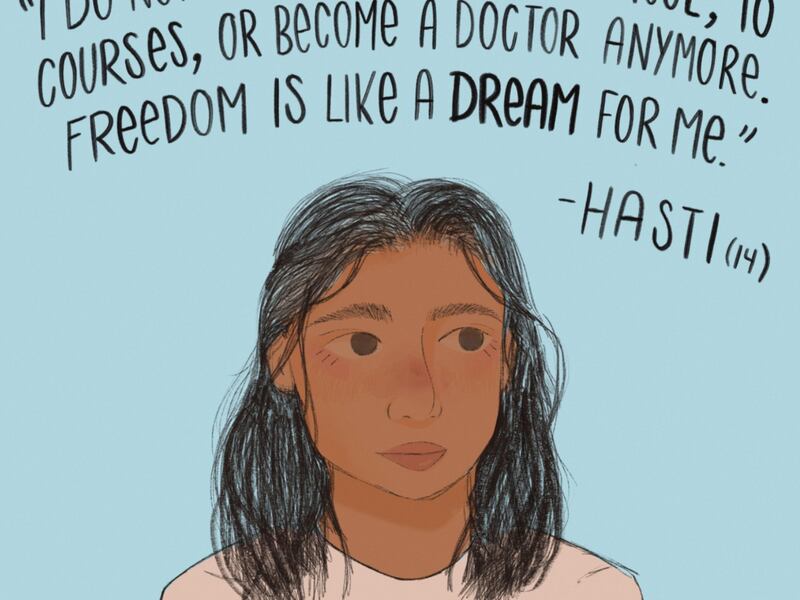 A teenaged girl is sharing her experience of the Taliban’s return to power in Afghanistan via the new Global Refugee Archive.