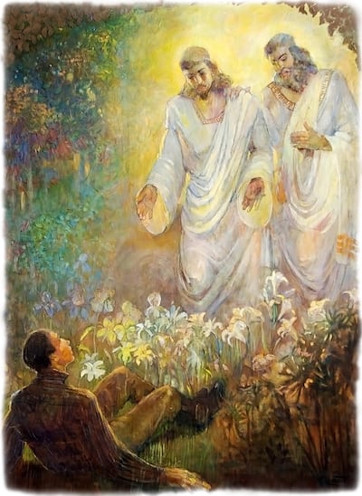LDS artist Minerva Teichert’s “The First Vision” (1934) depicts key moment of the Restoration.