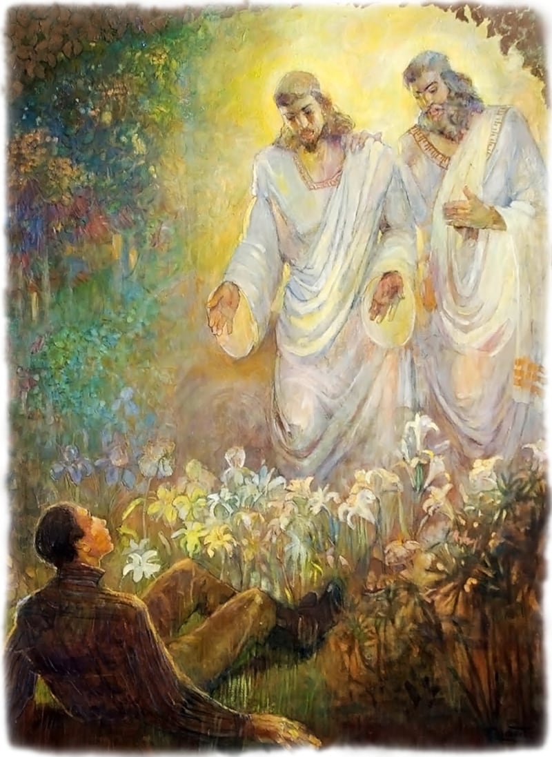 LDS artist Minerva Teichert’s “The First Vision” (1934) depicts key moment of the Restoration.