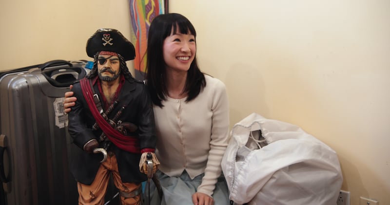 Marie Kondo in a scene from Netflix's "Tidying Up with Marie Kondo."