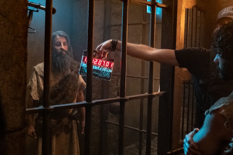 David Amito plays John the Baptist in a scene from Season 3 of “The Chosen.”