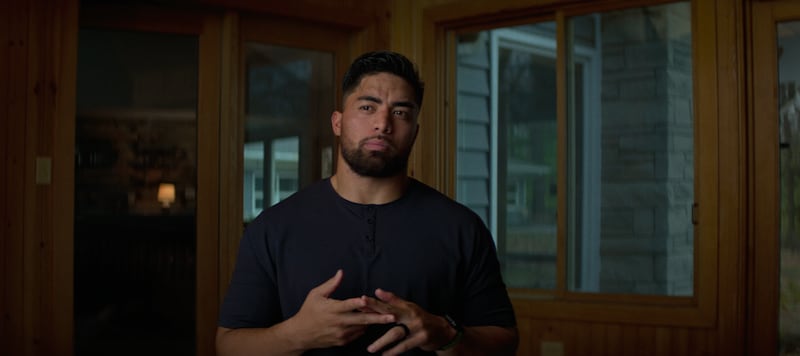 Manti Te’o in the Netflix documentary “Untold: The Girlfriend Who Didn’t Exist.”