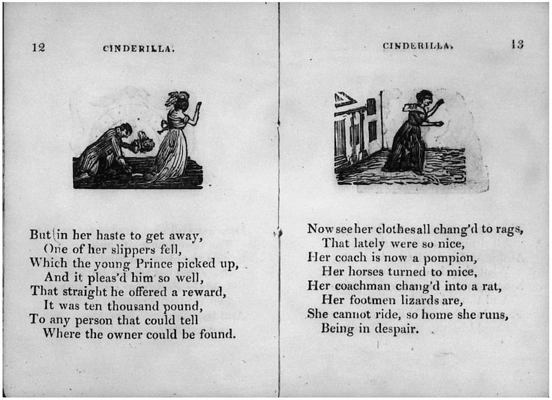 Cinderilla, or, The Little Glass Slipper from c. 1820.