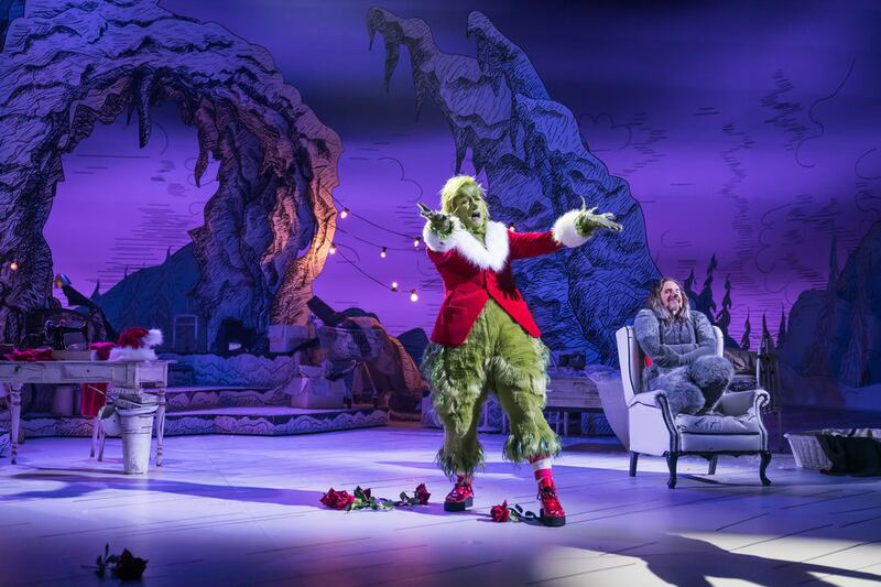 Matthew Morrison as Grinch, Denis O’Hare as Old Max.
