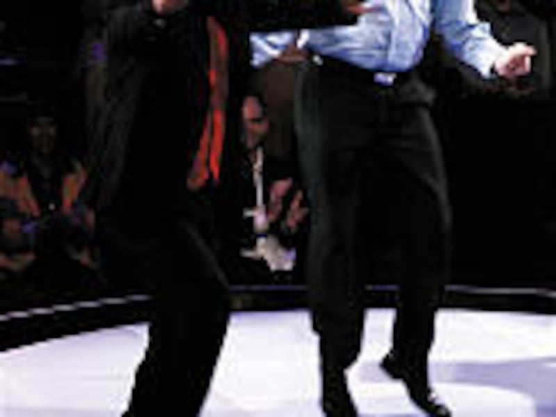 William Shatner and contestant Matt Marr dance their hearts out on tonight's premiere of ABC's "Show Me the Money."