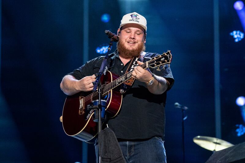 Luke Combs performs during the 2023 CMA Fest at Nissan Stadium in Nashville, Tennessee.