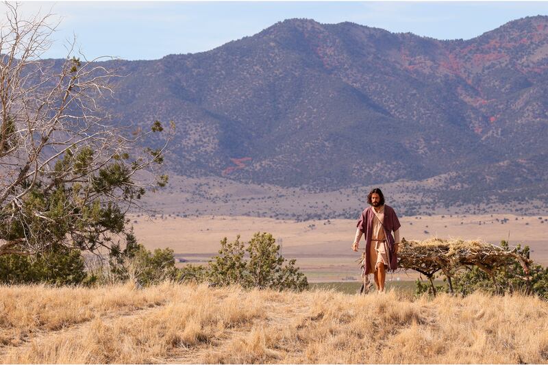 Still of Jonathan Roumie playing Jesus in “The Chosen.”