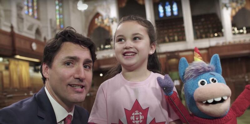 A 5-year-old girl named Ella became Canada's youngest prime minister for a day and learned from Prime Minister Justin Trudeau.