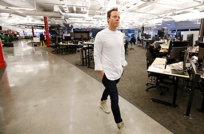 Qualtrics CEO Ryan Smith walks through the office in Provo on Feb. 2, 2018.Qualtrics is a global leader in the realm of customer experience analytics and was acquired Sunday for $8 billion.
