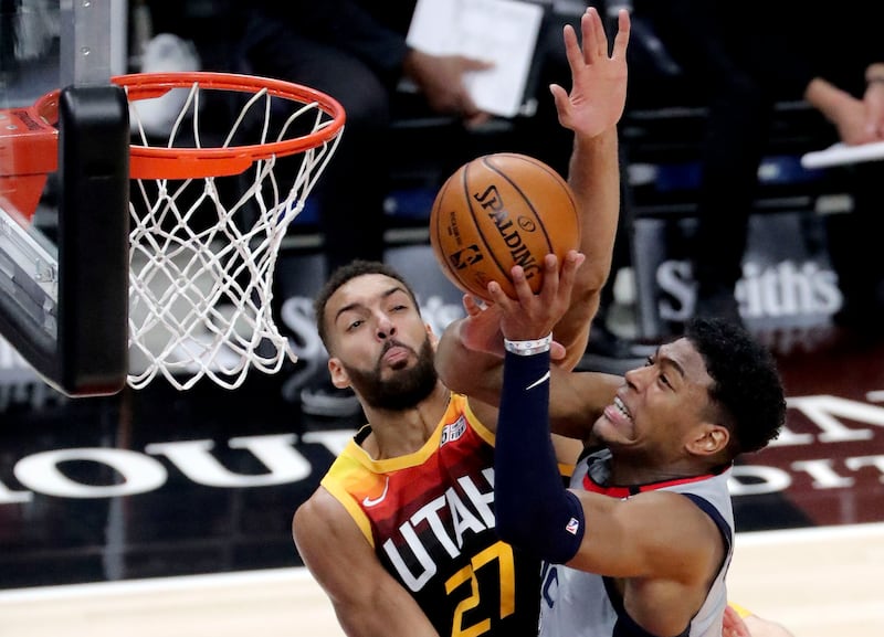 Utah Jazz center Rudy Gobert was named to the NBA All-Defensive team.