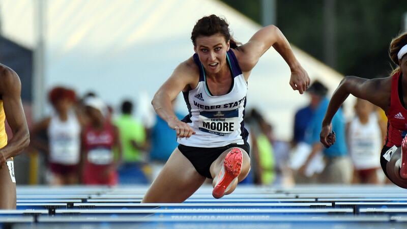 Tawnie Moore became the first Wildcat athlete to earn All-America honors in the hurdles.