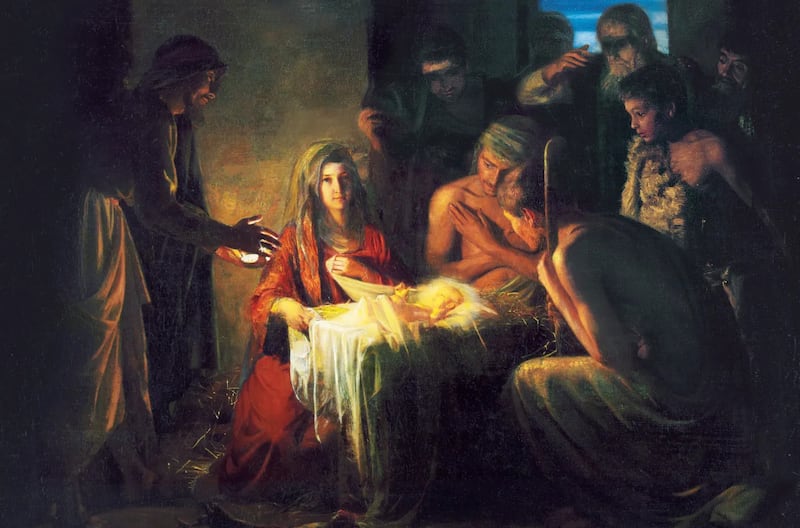 “The Birth of Jesus” is by Carl Heinrich Bloch.