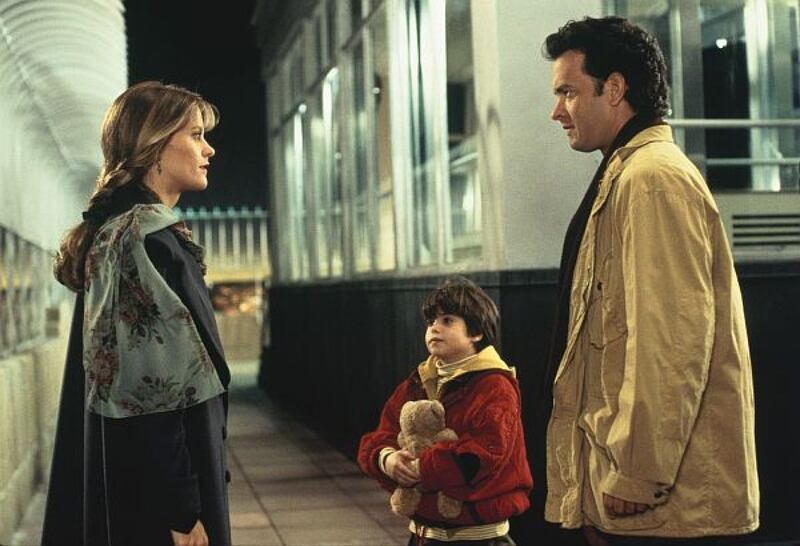 Meg Ryan, Ross Malinger, and Tom Hanks in “Sleepless in Seattle.”