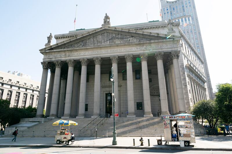 The New York State Supreme Court Building is located at 60 Centre Street on Foley Square in New York.