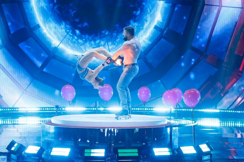 Billy and Emily England perform on “AGT: Fantasy League.”