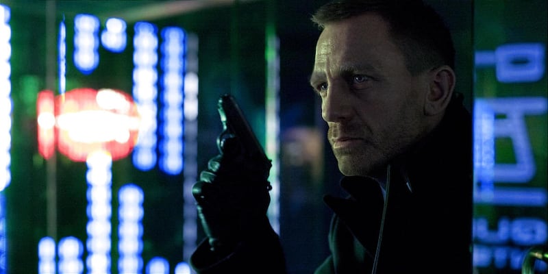 Daniel Craig portrays James Bond in a scene from “Skyfall.”