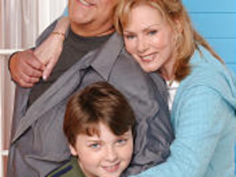 John Goodman (top), Jean Smart and Spencer Breslin