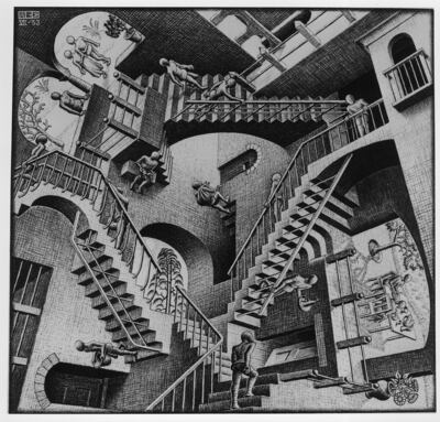 M.C. Escher's "Relativity."
