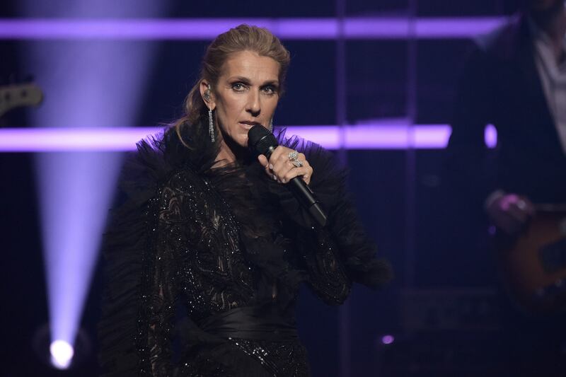 Celine Dion at The Theatre at Ace Hotel in Los Angeles.