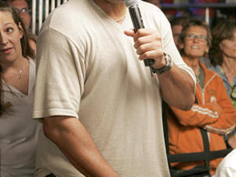 In this July 5, 2007 file photo, retired NBA star Charles Barkley speaks during the Ante Up for Africa charity poker tournament in Las Vegas. Charles Barkley has been arrested on suspicion of drinking and driving Wednesday.